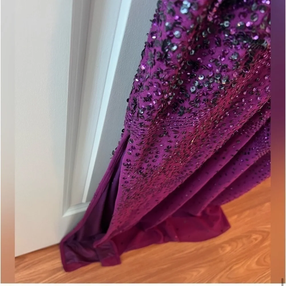 Caché Beaded Long Dress Size 14